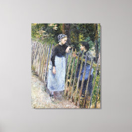 Vintage Gespräche von Camille Pissarro Leinwanddruck