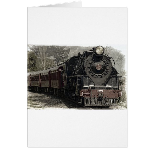 Vintage Gestaltung des Zuges (Vorne)