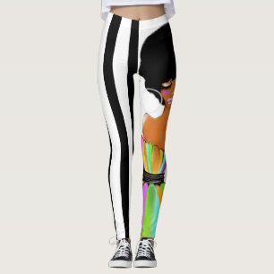 VINTAGE GESTREIFTE LEGGINGS
