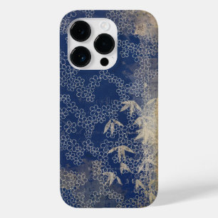 Vintage gestresstes japanisches Papier Bambus und  Case-Mate iPhone 14 Pro Hülle