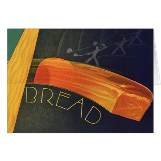 Vintage gesunde Lebensmittel, Vollkornbrot (Vorderseite (Horizontal))