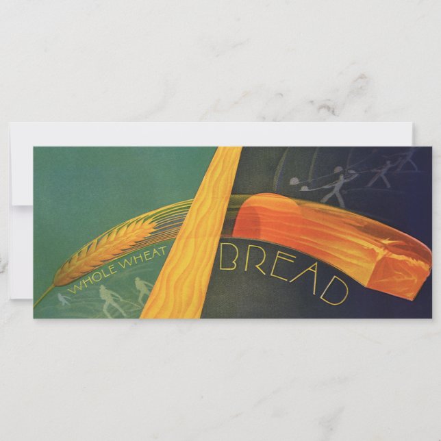 Vintage gesunde Lebensmittel, Vollkornbrot (Vorderseite)