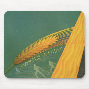 Vintage gesunde Lebensmittel, Vollkornweizenbrot Mousepad