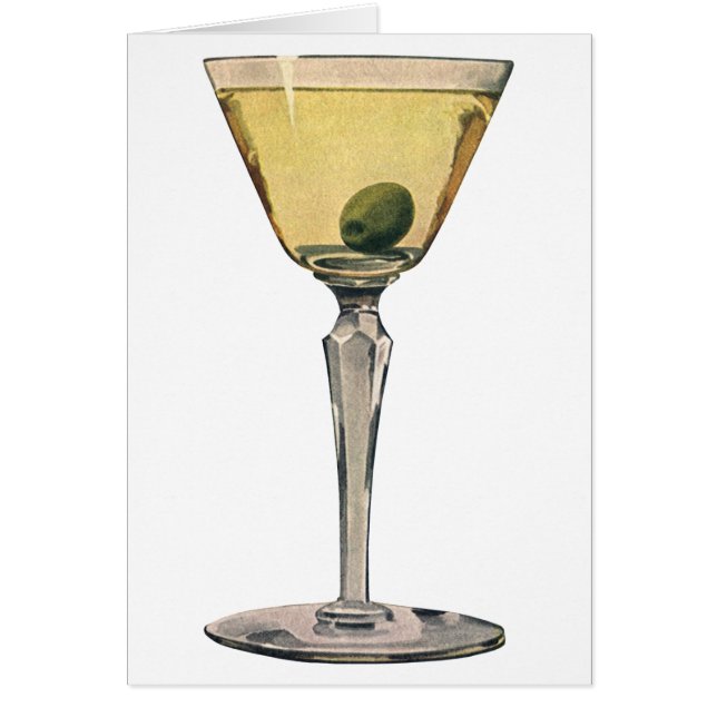 Vintage Getränke Getränke, Martini-Cocktail (Vorne)