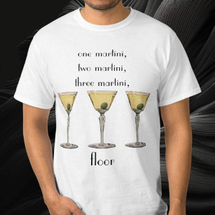 Vintage Getränke Getränke, Martini-Cocktail T-Shirt