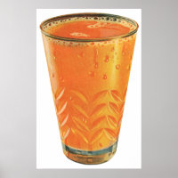 Vintage Getränke, Orangensaftglas - Frühstück