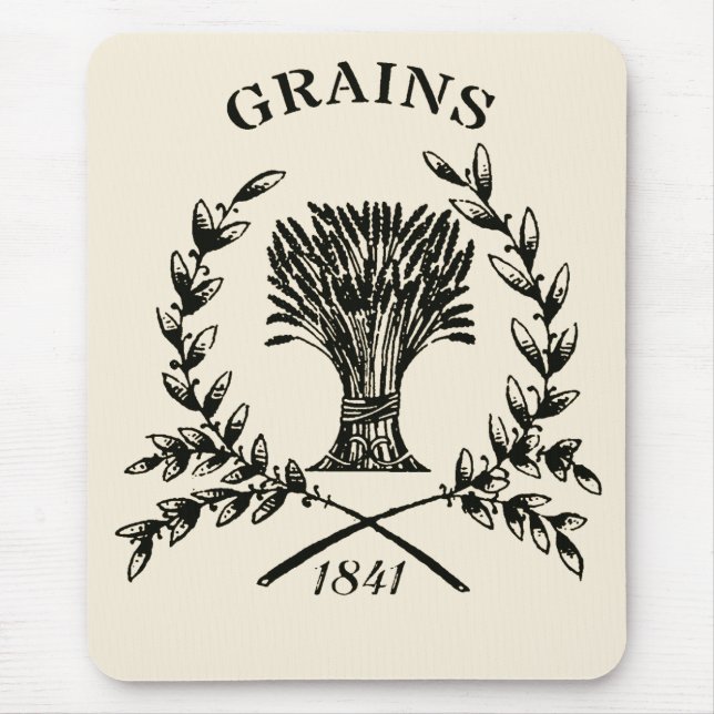 Vintage-Getreidesack-Logo Mousepad (Vorne)