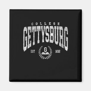 Vintage Gettysburg Athletics Bogen-Design Männer F Magnet