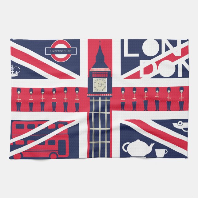 Vintage Gewerkschafts-Jackflagge mit Handtuch (Horizontal)