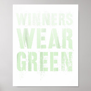 Vintage Gewinner tragen das Green Summer Camp War Poster