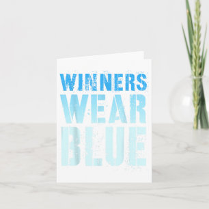 Vintage Gewinner tragen den blauen Wettbewerb Krie Karte