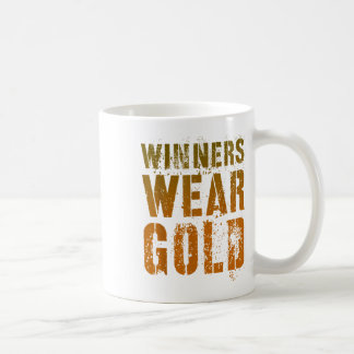 Vintage Gewinner tragen Gold Cheer Summer Camp War Kaffeetasse