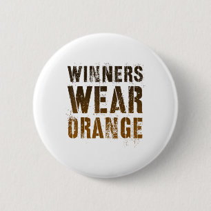 Vintage Gewinner tragen Orange Summer Camp War Gam Button