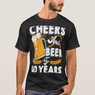 Vintage Gewürze und Bier bis 40 Jahre 40. Geburtst T-Shirt