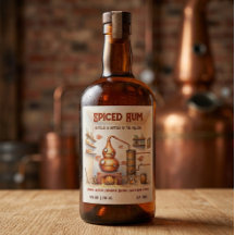 Vintage Gewürzter Rum Benutzerdefiniertes Destille