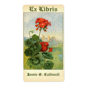 Vintage Ggeran-Blume-Buchzeichen