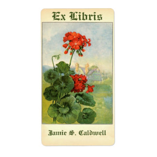 Vintage Ggeran-Blume-Buchzeichen