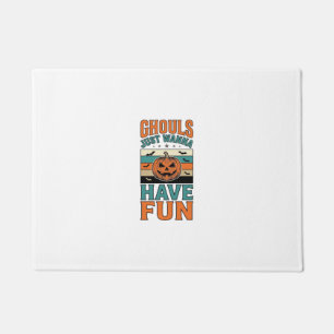Vintage Ghouls wollen einfach nur Spaß Halloween-S Fußmatte