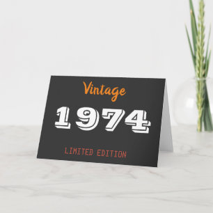 Vintage Gift Card 1974 - Limited Edition 52. Karte
