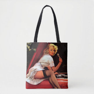 Vintage Gil Elvgren Retro Auto Mechaniker Pin Up M