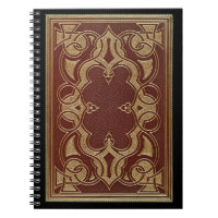 Vintage Gilded Leather Buchdecke