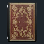 Vintage Gilt Ornamental Book Cover<br><div class="desc">Historisches französisches Buchcover-Design ca. 1908 mit vergoldetem Dekor auf Rostleder. Anmerkung: Skulptierte,  eingravierte,  geprägte und dimensionale Effekte,  geschichtete,  gealterte oder erodierte Erscheinung,  Texturen und Schatten digital erzielt. Das eigentliche Produkt hat eine glatte Oberfläche und die Lederstruktur wird simuliert. Die Hintergrundfarbe kann bearbeitet werden.</div>