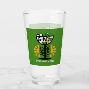 Vintage Gin- und Tonkunst Glas