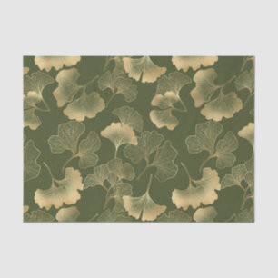 Vintage Ginkgo-Blattmuster Seidenpapier