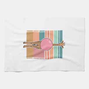 Vintage-Giraffe-Bubblegum-Gravur-Shirt-Design_1 Geschirrtuch
