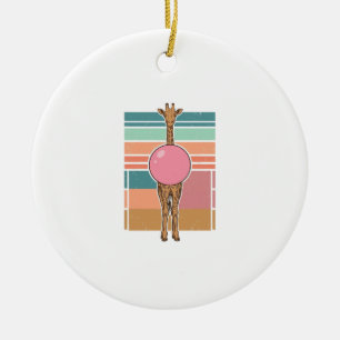 Vintage-Giraffe-Bubblegum-Gravur-Shirt-Design_1 Keramik Ornament