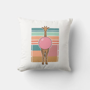 Vintage-Giraffe-Bubblegum-Gravur-Shirt-Design_1 Kissen