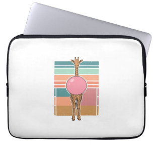Vintage-Giraffe-Bubblegum-Gravur-Shirt-Design_1 Laptopschutzhülle