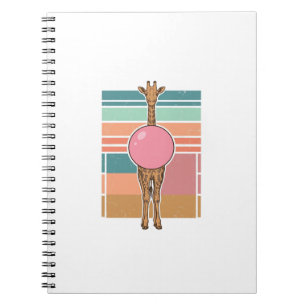Vintage-Giraffe-Bubblegum-Gravur-Shirt-Design_1 Notizblock