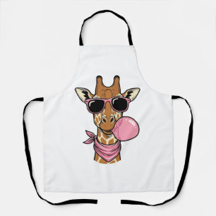 Vintage-Giraffe-Bubbles-Vektor-Design_ Schürze