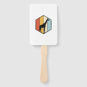 Vintage-Giraffe-Geometrisches-Safari-Vector-Shirt_ Fächer