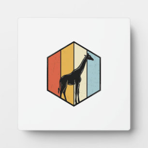 Vintage-Giraffe-Geometrisches-Safari-Vector-Shirt_ Fotoplatte