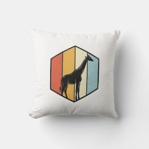 Vintage-Giraffe-Geometrisches-Safari-Vector-Shirt_ Kissen
