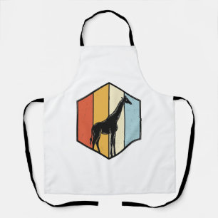 Vintage-Giraffe-Geometrisches-Safari-Vector-Shirt_ Schürze