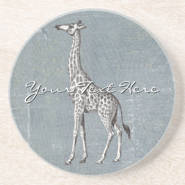 Vintage Giraffe Getränkeuntersetzer (Vorne)
