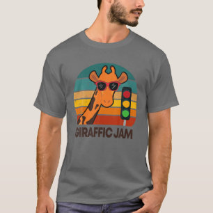 Vintage-Giraffe Giraffic-Stau Lustiger Afrikanisch T-Shirt