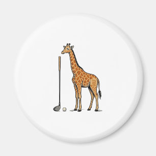 Vintage-Giraffe-Golf-Vektor-T-Shirt-Design Magnet