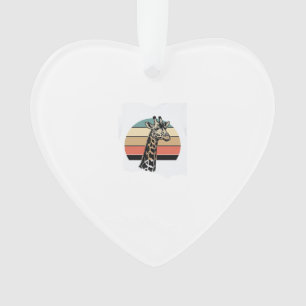 Vintage-Giraffe-Sonnenuntergang-Safari-Vector-Shir Ornament