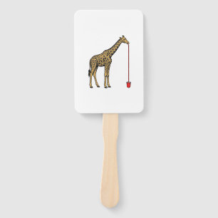 Vintage-Giraffe-Trinkhalm-Vektordesign_1 Fächer