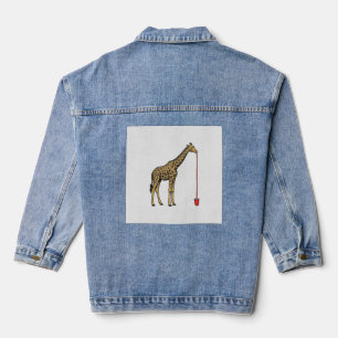 Vintage-Giraffe-Trinkhalm-Vektordesign_1 Jeansjacke
