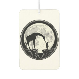 Vintage-Giraffe-und-Kind-Mond-Silhouette-Shirt_1 Autolufterfrischer