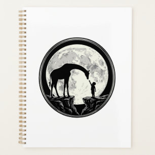 Vintage-Giraffe-und-Kind-Mond-Silhouette-Shirt_1 Planer