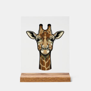 Vintage-Giraffe-Vektor-Art-Design_1 Acrylschild