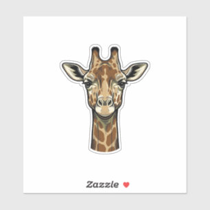 Vintage-Giraffe-Vektorgrafikdesign_1 Aufkleber
