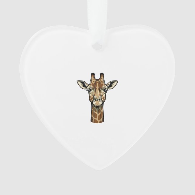 Vintage-Giraffe-Vektorgrafikdesign_1 Ornament (Vorderseite)