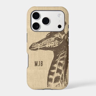 Vintage-Giraffen-Illustration personalisiert 